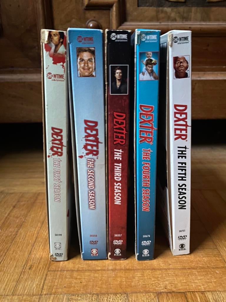 Dexter seizoen 1, 2, 3, 4 en 5, Ophalen of Verzenden, Zo goed als nieuw