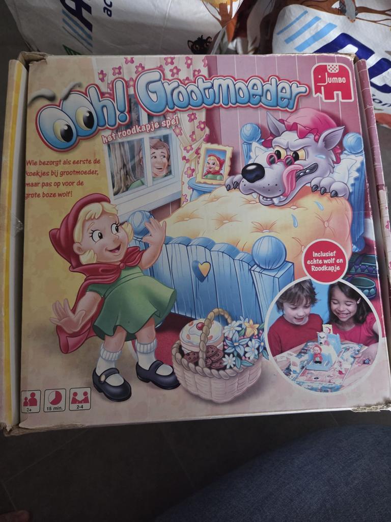 Ooh! Grootmoeder het roodkapje spel van Jumbo, Drie of vier spelers, Ophalen, Gebruikt