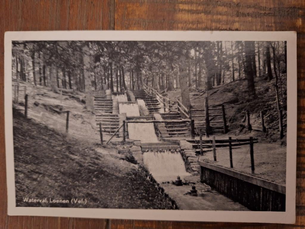 Loenen - Waterval - 1955, Ophalen of Verzenden, 1940 tot 1960, Gelopen, Gelderland