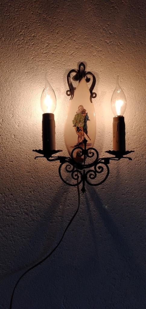 Schemerlampen (tafel/wand), Huis en Inrichting, Lampen | Tafellampen, Zo goed als nieuw, Minder dan 50 cm, Metaal, Ophalen