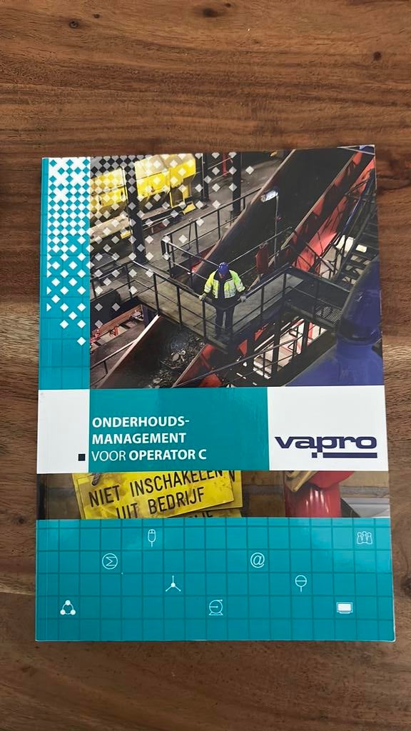 Vapro onderhoudsmanagement voor operator c, Boeken, Ophalen of Verzenden, Beta, Zo goed als nieuw, Niet van toepassing