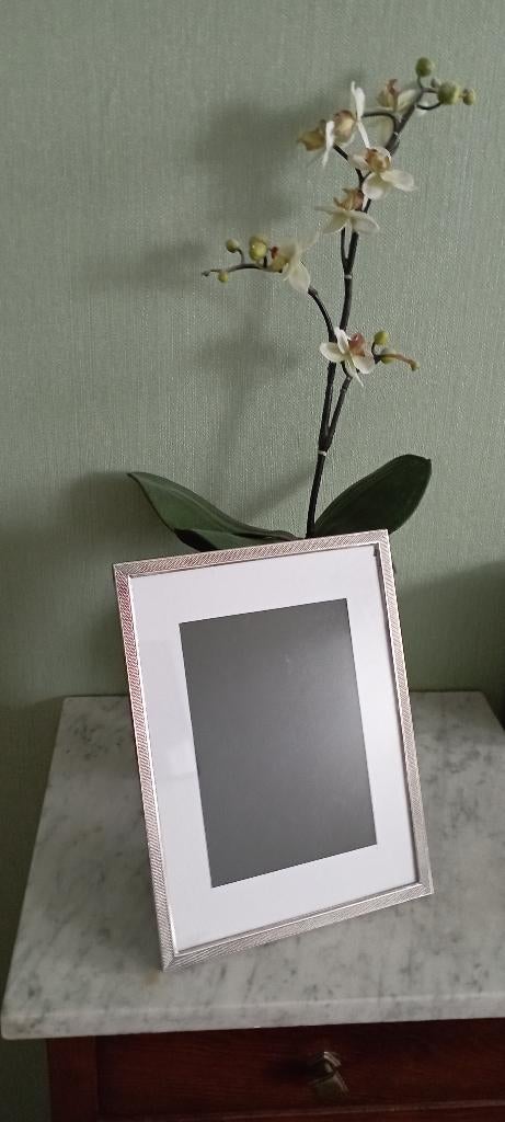 zilveren fotolijst antiek groot, Ophalen of Verzenden, Zilver