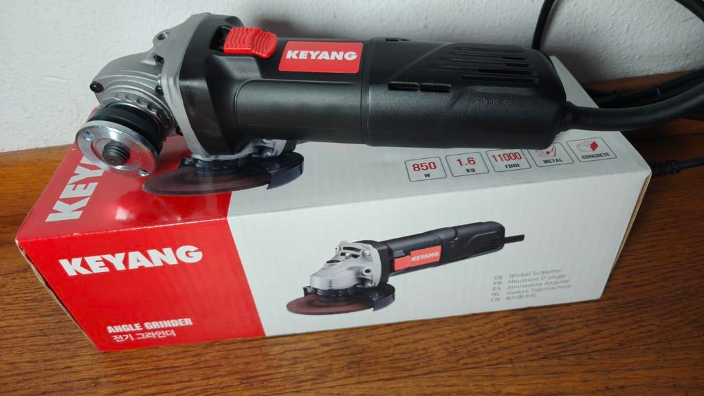 Keyang DG852 haakse slijper 125mm. 850W NIEUW!, Ophalen of Verzenden, Nieuw, 700 tot 1000 watt, Haakse handslijpmachine