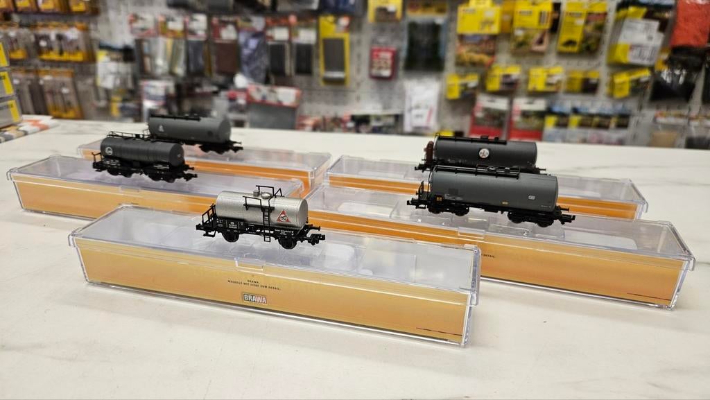 Brawa N DB Ketelwagens ZGAN OVP, Hobby en Vrije tijd, Modeltreinen | N-Spoor, Overige merken, Gelijkstroom, Wagon, Ophalen of Verzenden