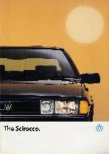 Volkswagen VW Scirocco 1 brochure/auto folder '76 78 80 '81, Boeken, Auto's | Folders en Tijdschriften, Zo goed als nieuw, Volkswagen