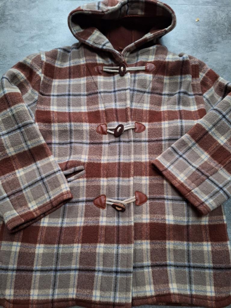 Geweldige houtje touwtje winterjas van Hennes maat 40!, Maat 38/40 (M), H&M, Bruin, Ophalen of Verzenden