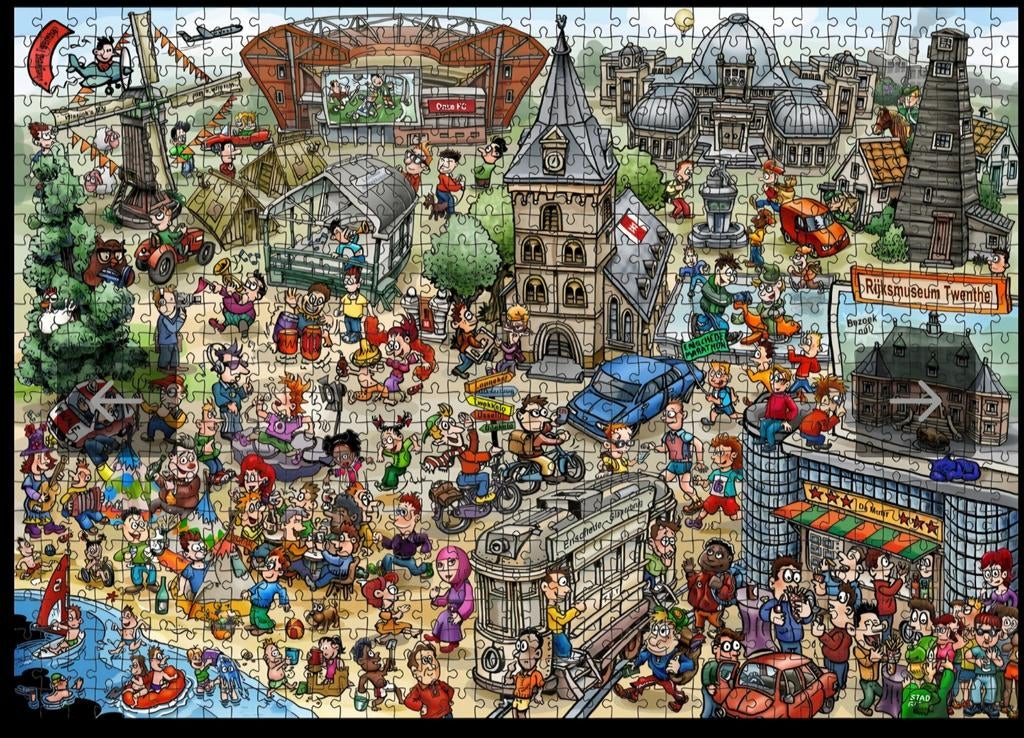 Gezocht: Puzzel van Enschede, Ophalen of Verzenden, 500 t/m 1500 stukjes, Gebruikt, Legpuzzel
