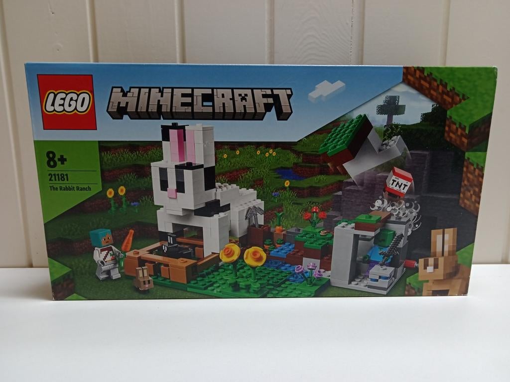 Nieuwe LEGO Minecraft 21181 The Rabbit Ranch, Ophalen of Verzenden, Nieuw, Complete set, Lego