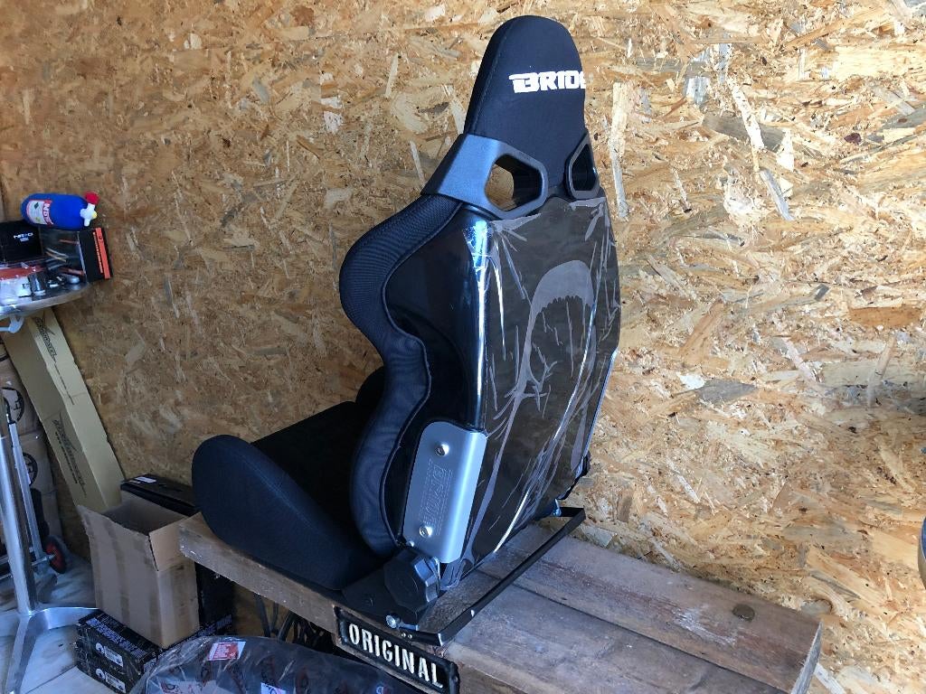 Bride Cuga kuipstoel sportstoel autostoel schaalstoel Zwart, Auto diversen, Ophalen of Verzenden