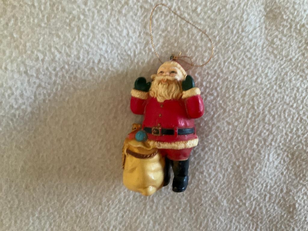 kerstman ornament - vintage kerstboom hanger, Diversen, Kerst, Ophalen of Verzenden, Zo goed als nieuw
