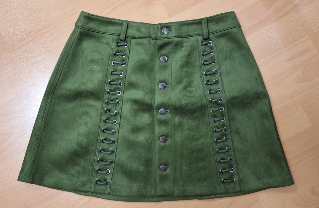 NIKKIE klokrok maat 38, khaki fluweelzacht, Maat 38/40 (M), Nieuw, Ophalen of Verzenden, Nikkie