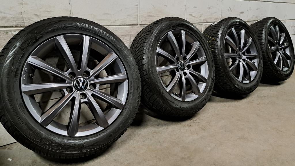 LM-velgen Passat Arteon T-Roc Ateca Karoq 215/55/17, Auto-onderdelen, Banden en Velgen, 17 inch, Personenwagen, Gebruikt