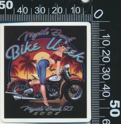 Sticker: Bike Week 2008, Ophalen of Verzenden, Zo goed als nieuw, Auto of Motor