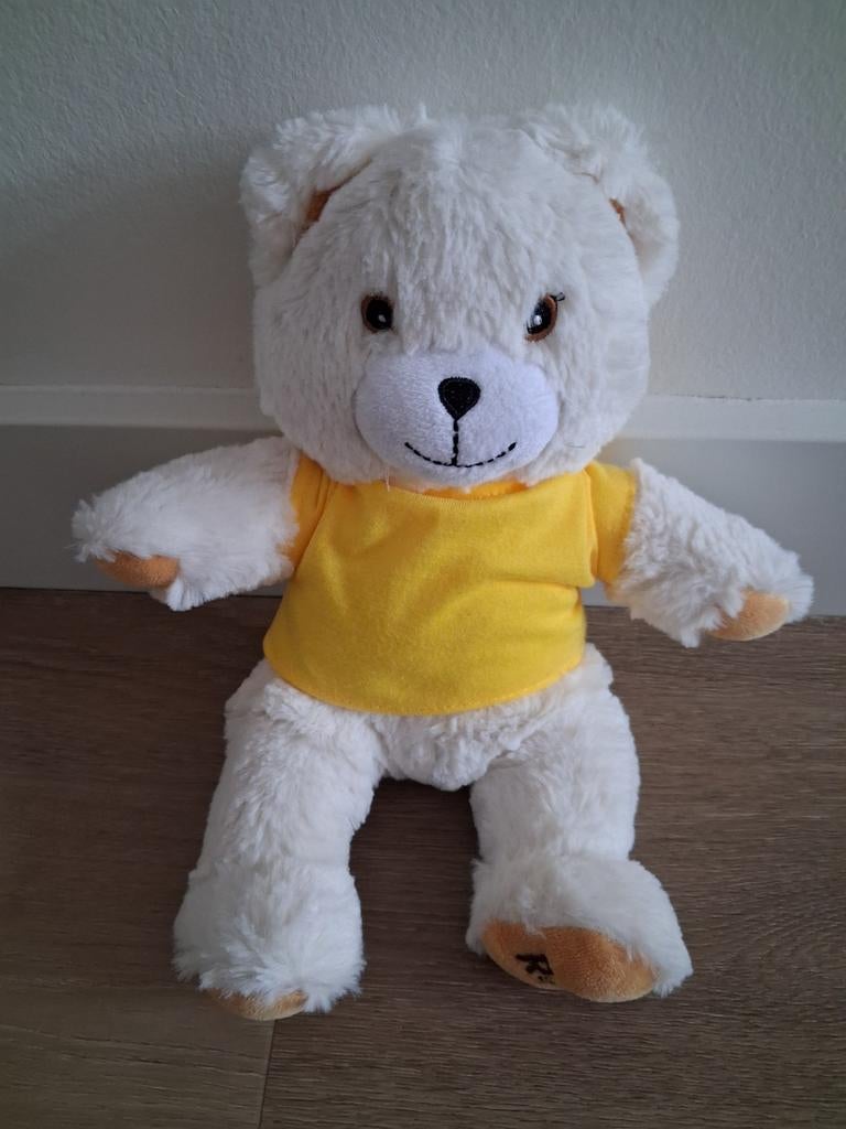 Knuffel Robijn geel shirt beer beertje L799, Ophalen of Verzenden, Zo goed als nieuw, Beer