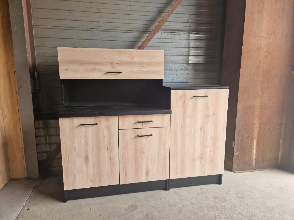 Mooi nieuw keukenblok  - tyni - 160 cm ook in grijs/wit, 100 tot 150 cm, 150 tot 200 cm, Nieuw, Ophalen of Verzenden