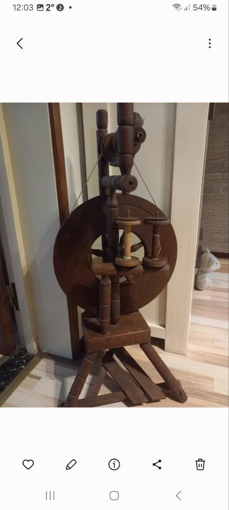 Spinnewiel nog te gebruiken, Hobby en Vrije tijd, Spinnewielen en Spinnen, Ophalen of Verzenden, Spinnewiel