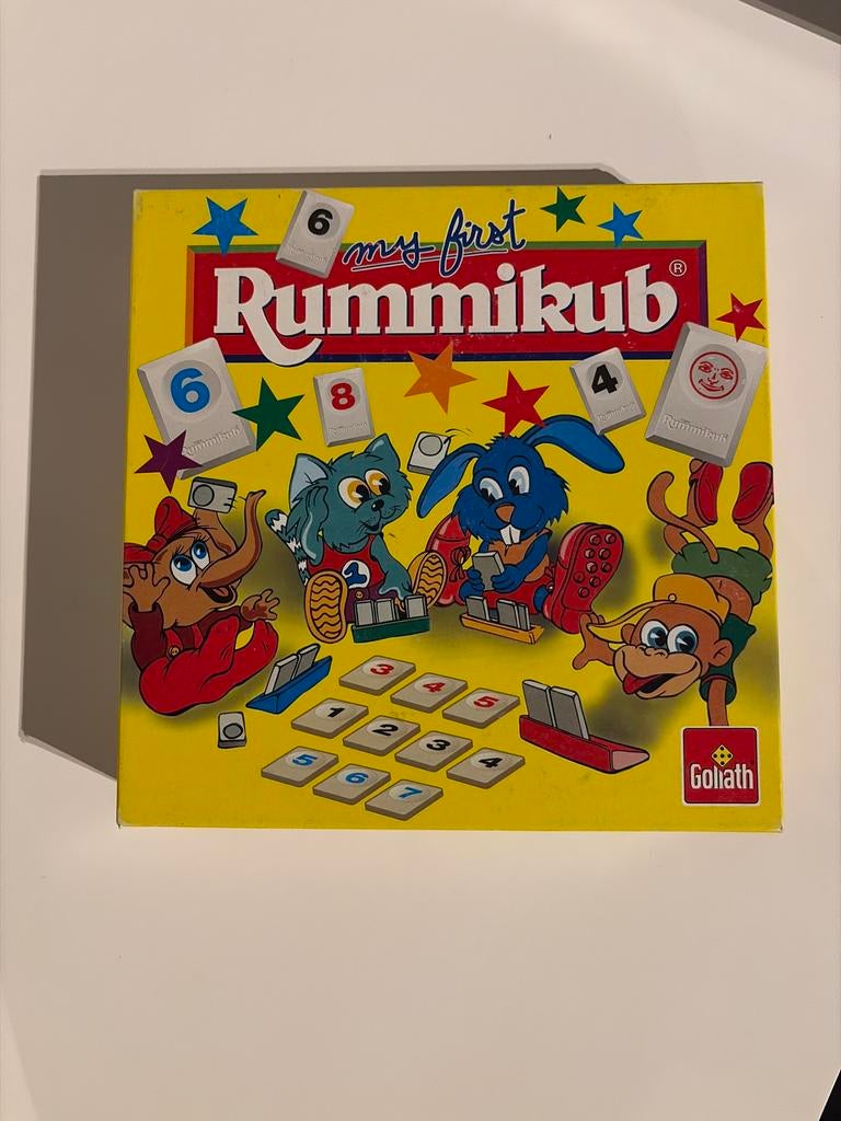 Kinderen Rummikub - My First Rummikub, Hobby en Vrije tijd, Gezelschapsspellen | Bordspellen, Zo goed als nieuw, Ophalen of Verzenden