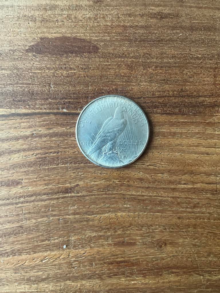 Peace dollar 1923, Ophalen of Verzenden, Losse munt