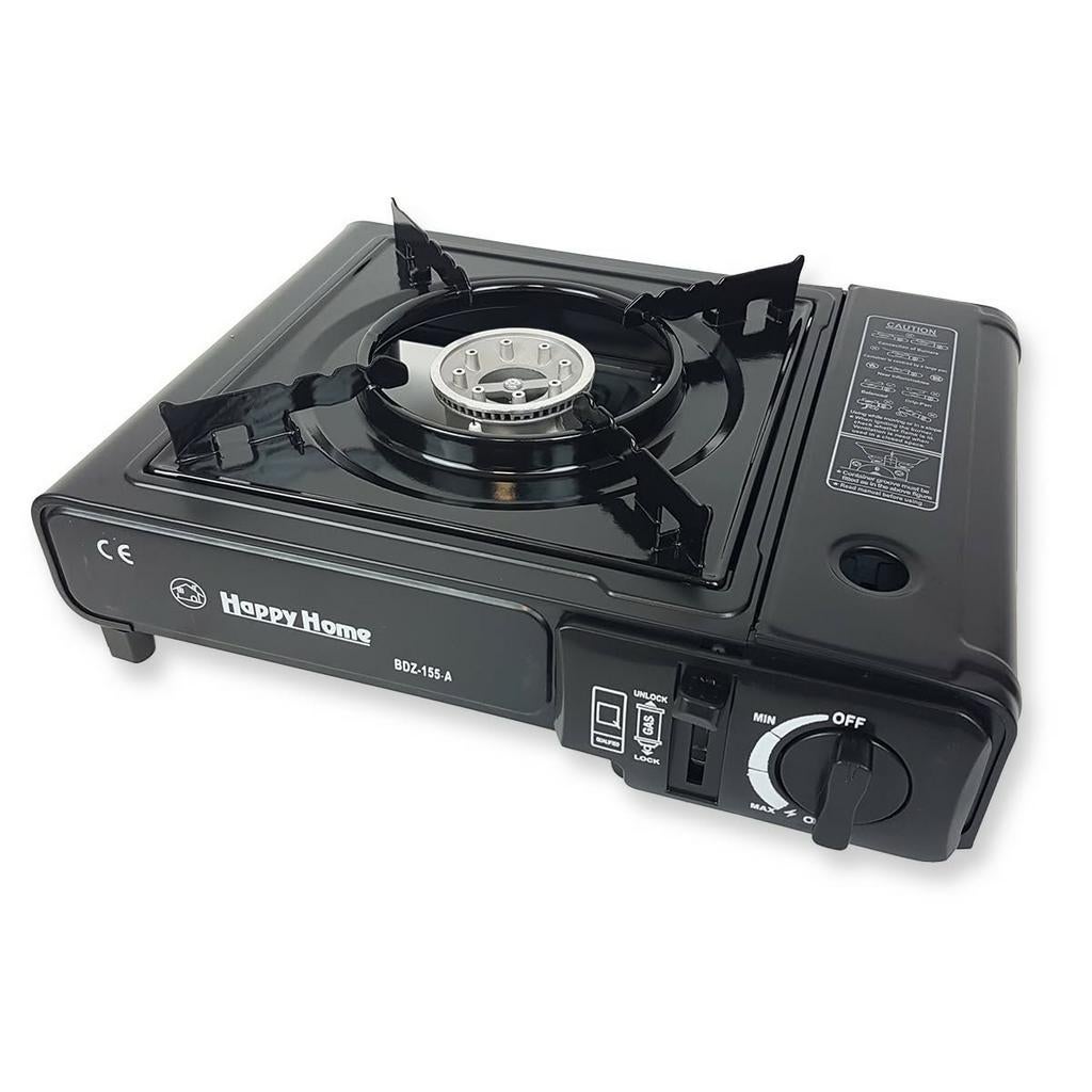 Camping gas brander in een koffer met 4 bussen camping gas, Ophalen of Verzenden, Nieuw