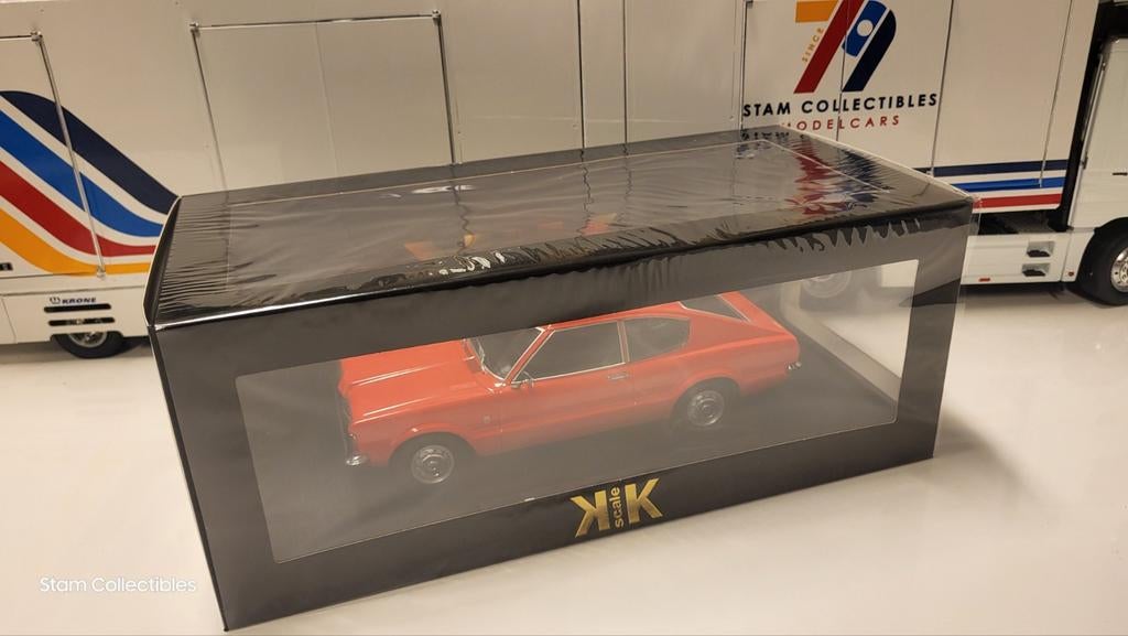 KK Scale Models Ford Taunus L Coupe Red - 1971, Overige merken, Auto, Nieuw, Ophalen of Verzenden