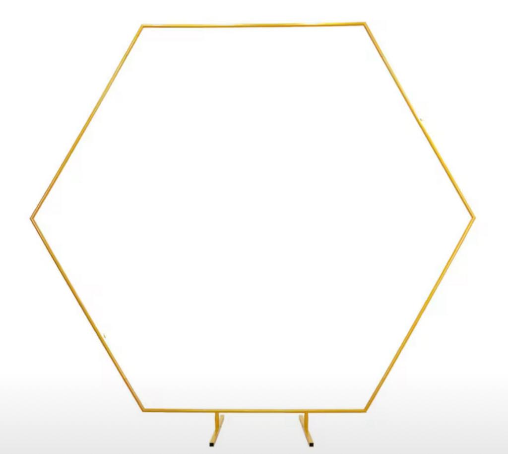 Backdrop zeshoekig nieuw: 50,- Witte zuilen 5 delig: 65,-, Ophalen of Verzenden, Nieuw, Overige