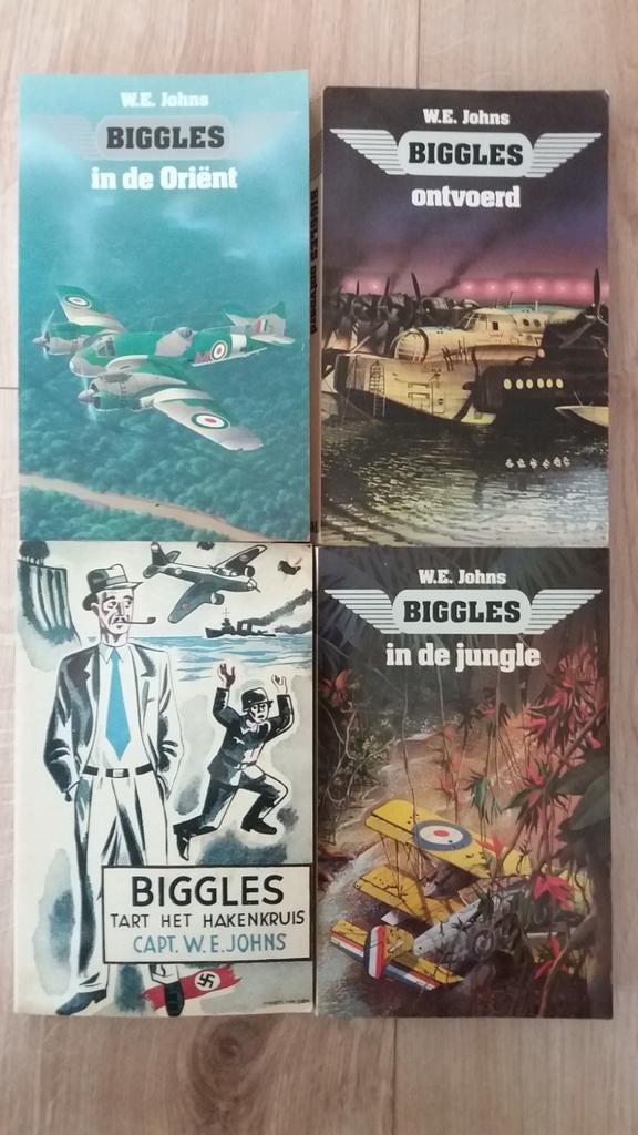 4x Biggles pocket - W.E Johns, Boeken, Ophalen of Verzenden, W.E. Johns