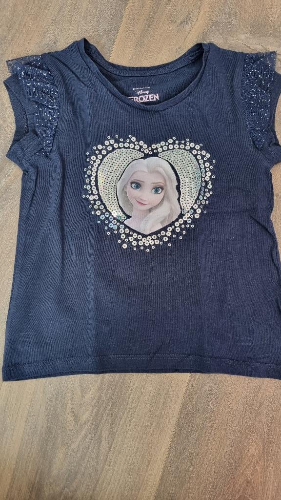 disney kleding shirt blauw elsa 104, C&A, Meisje, Ophalen of Verzenden, Zo goed als nieuw
