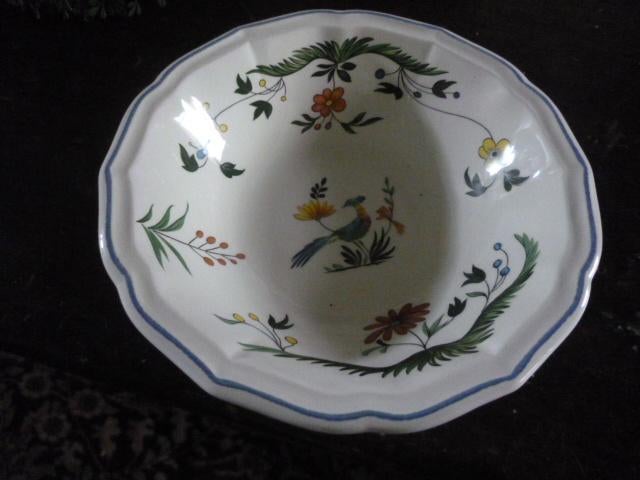 Gien Oiseau papschaaltje Ø 17 cm, Huis en Inrichting, Keuken | Servies, Nieuw, Ophalen of Verzenden, Bord(en), Overige stijlen