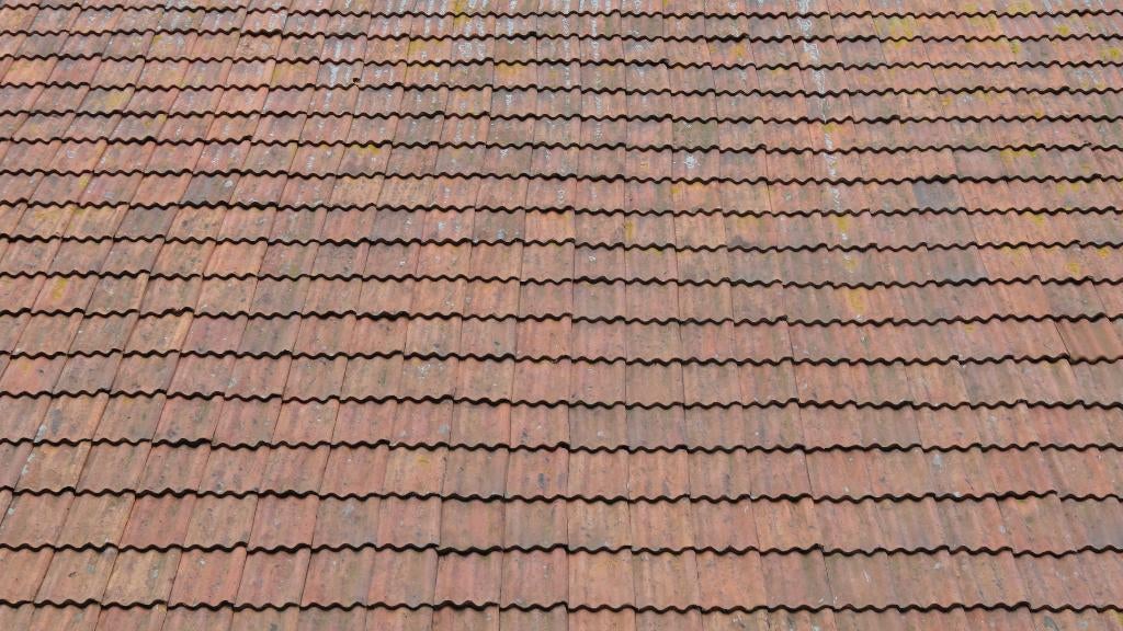 Friese golfjes dakpannen rood, gesmoord & geglazuurd., Gebruikt, Steen of Klei, Info@walstra.nl, Ophalen of Verzenden