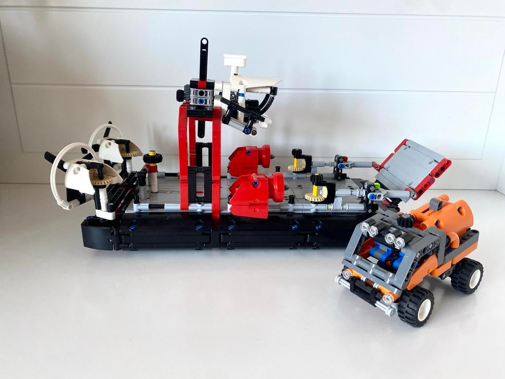 Lego Technic 42076 Hovercraft met Oranje Voertuig, Ophalen of Verzenden, Zo goed als nieuw, Complete set, Lego