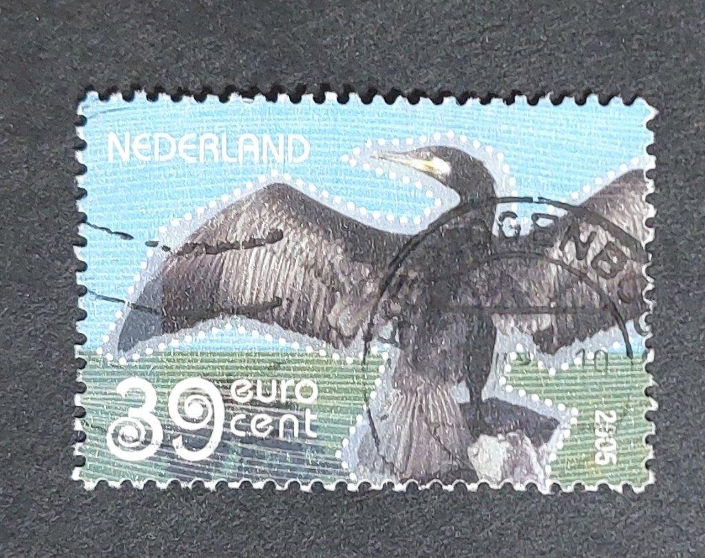 nvph 2335b gestempeld Aalscholver 2005, Verzenden, Na 1940, Gestempeld