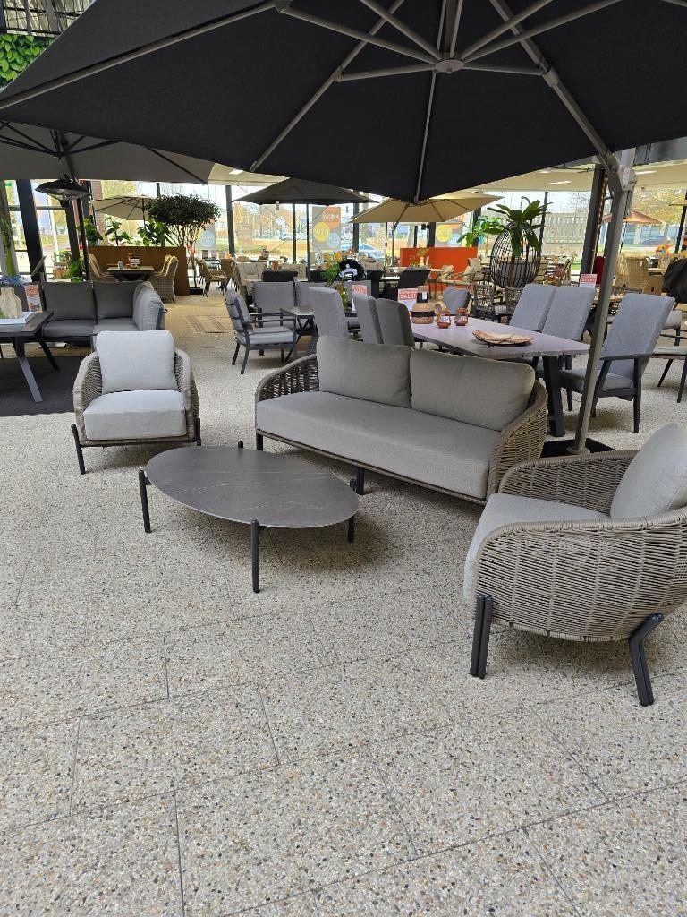Showroom Padula loungeset 4 delig te koop, Tuin en Terras, Ophalen of Verzenden, Loungeset, Overige materialen, 4 zitplaatsen