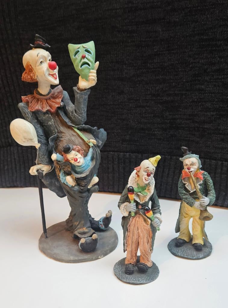 Clowns ,Gilde en Jun Asilo , Collector items, Verzamelen, Beelden en Beeldjes, Ophalen of Verzenden, Zo goed als nieuw, Overige typen