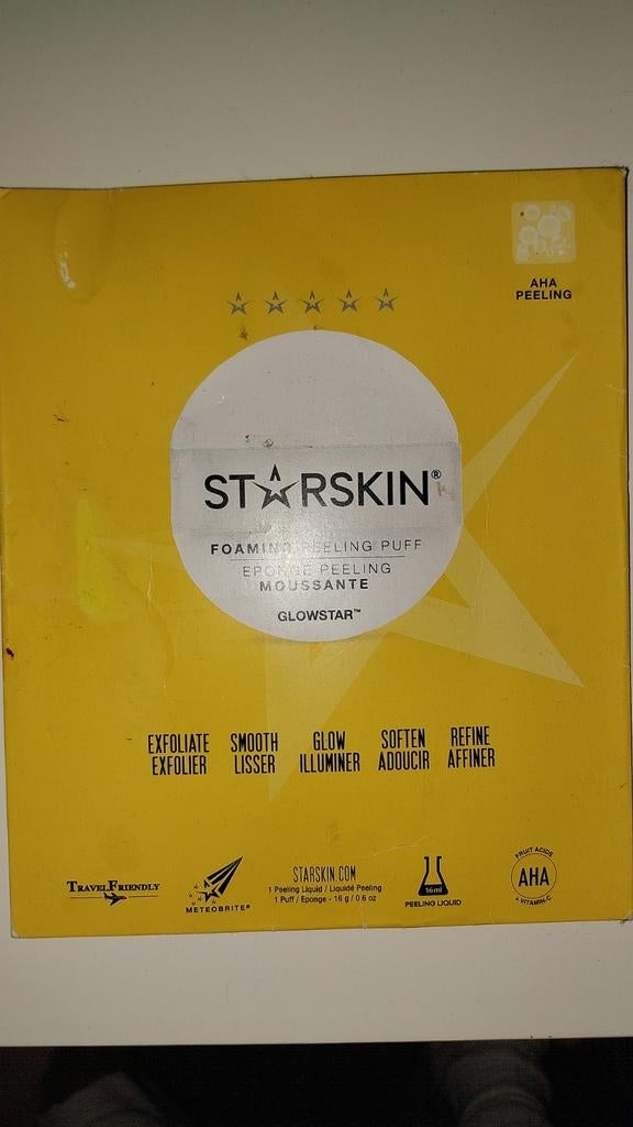 Starskin Foaming Peeling Puff Gezichtsmasker, Ophalen of Verzenden, Nieuw, Gehele gezicht, Reiniging