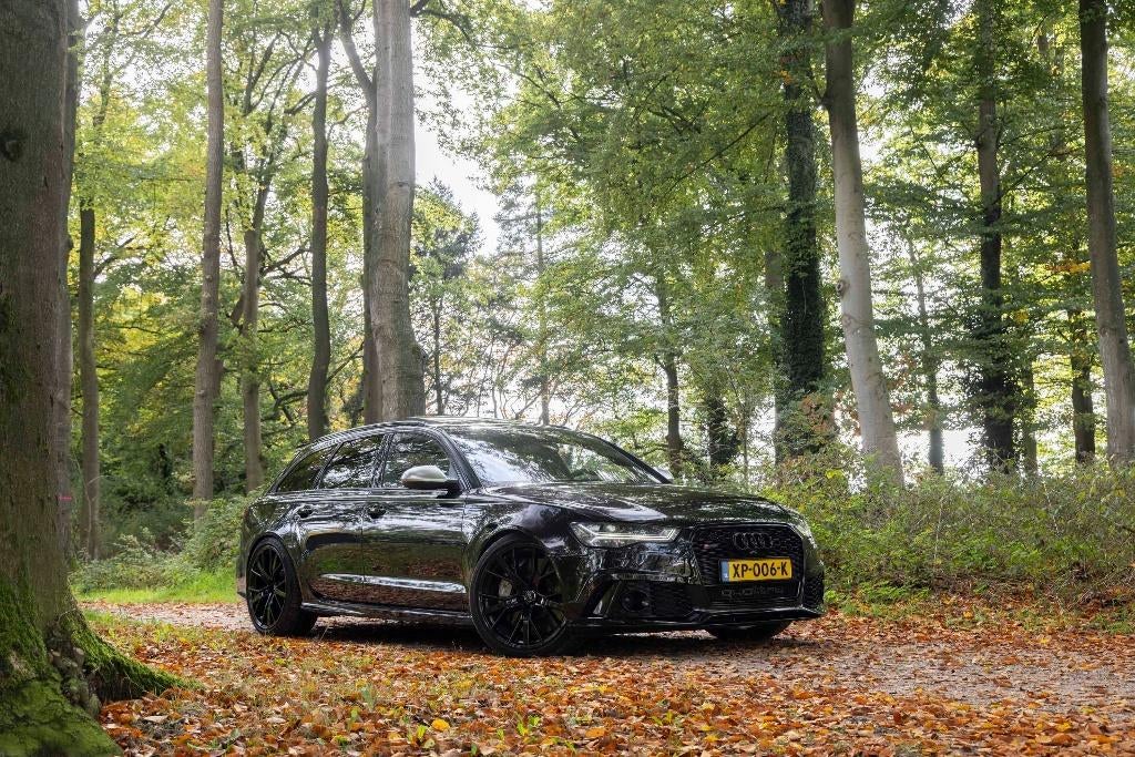 Audi RS6 Avant 4.0 TFSI – 2015 – 148.000 km – Black-on-Black, Auto's, Audi, Automaat, Leder en Stof, 10 km/l, Geïmporteerd