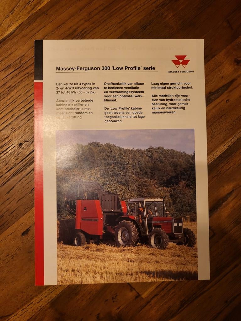 Tractor folder Massey Ferguson 300 'Low Profile', Ophalen of Verzenden, Zo goed als nieuw