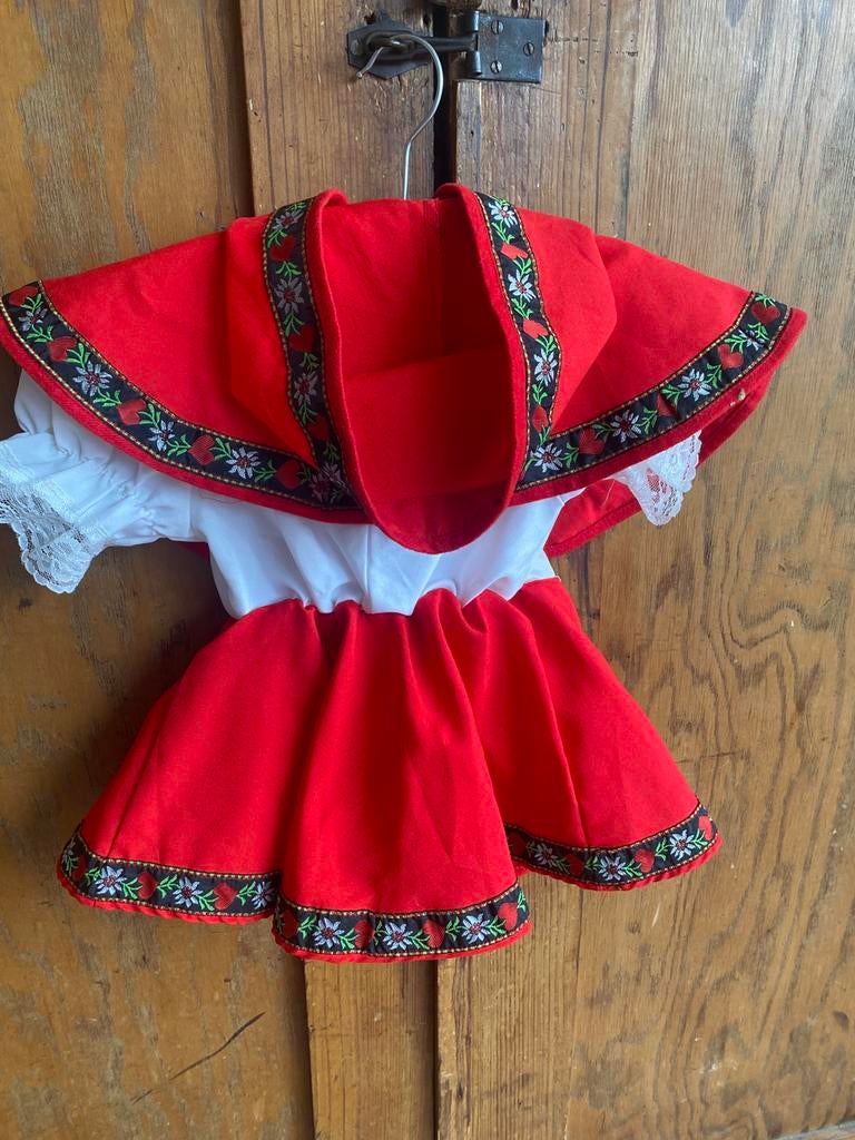 Carnavalspakje Roodkapje ong. mt. 80, Kinderen en Baby's, Carnavalskleding en Verkleedspullen, Ophalen of Verzenden, Meisje