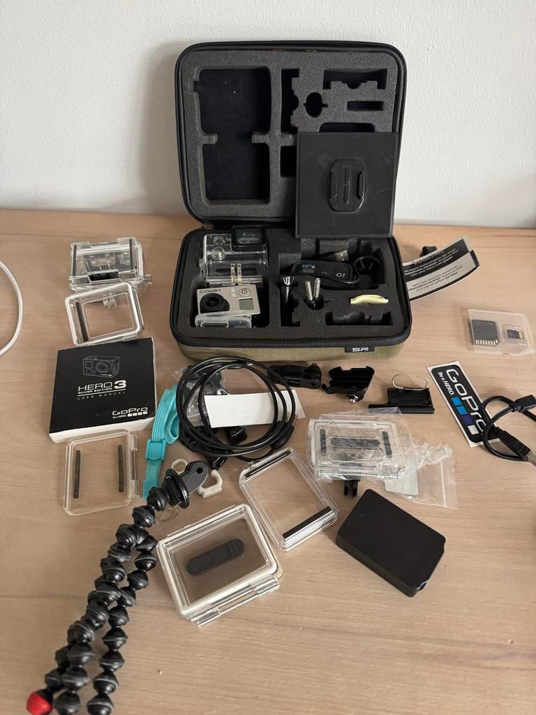 GoPro Hero 3 Silver Edition - Compleet met accessoires, Ophalen of Verzenden, Gebruikt, GoPro