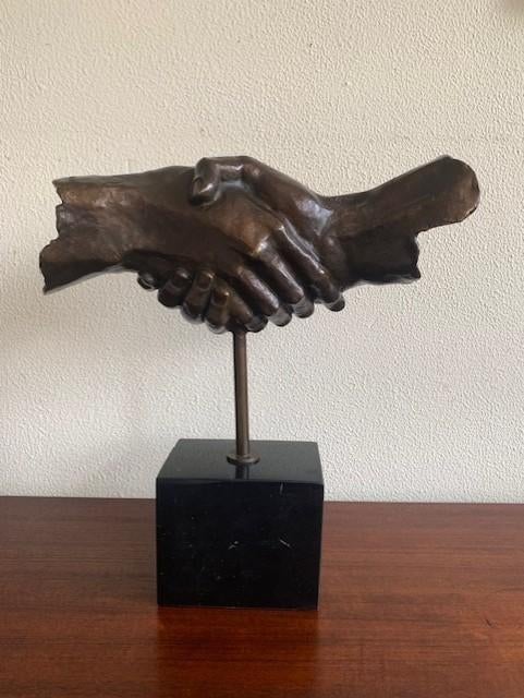 Bronzen Beeld Handen Vriendschap Salvador Dali, Antiek en Kunst, Ophalen of Verzenden
