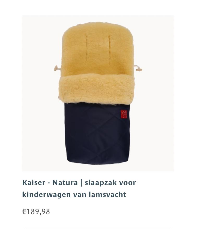 Kaiser Voetenzak Slaapzak medicinaal lamsvacht Kaiser ZGAN!, Ophalen of Verzenden, Zo goed als nieuw