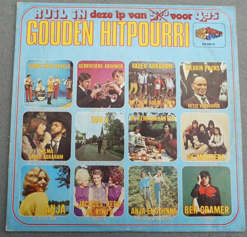 gouden hitpourri - LP, Cd's en Dvd's, Vinyl | Nederlandstalig, Ophalen of Verzenden, Gebruikt, 12 inch, Levenslied of Smartlap