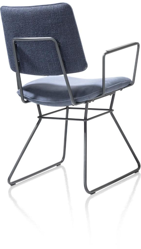 6 Nieuwe armeleuning stoelen. Blauw + zwart frame Otis Xooon, Ophalen, Blauw, Leer, Nieuw