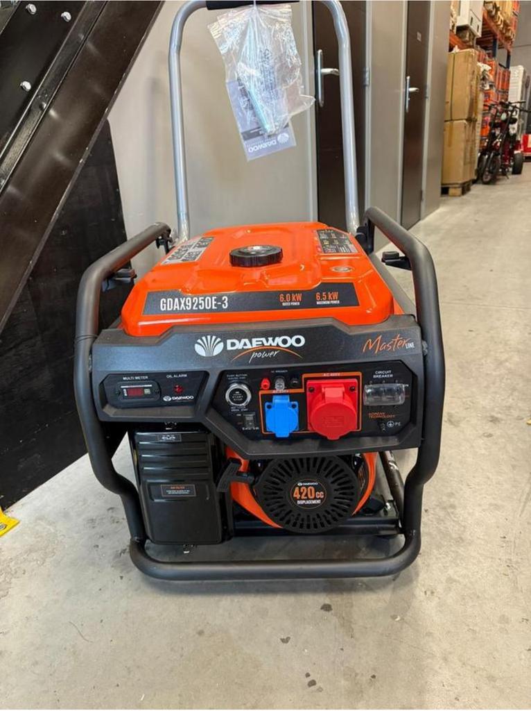 Daewoo GDAX9250E-3 Generator - Nieuw!, Ophalen, Elektrisch startend, Benzine, Nieuw