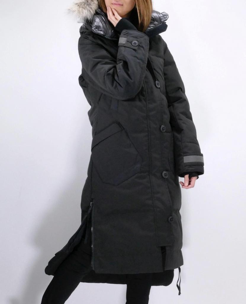 Canada Goose Aldridge Parka Black Label Zwart Maat XL, Verzenden, Zo goed als nieuw, Maat 46/48 (XL) of groter, Zwart