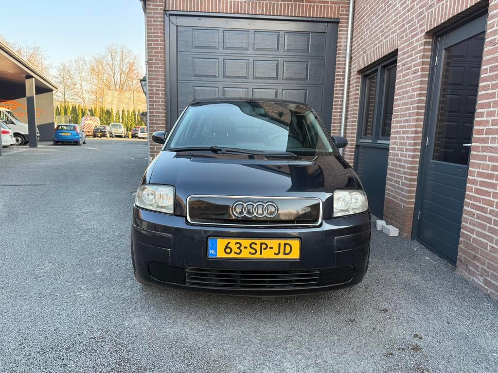 Audi A2 2002 Zwart, Auto's, Audi, 74 pk, 31 €/maand, 4 cilinders, Zwart