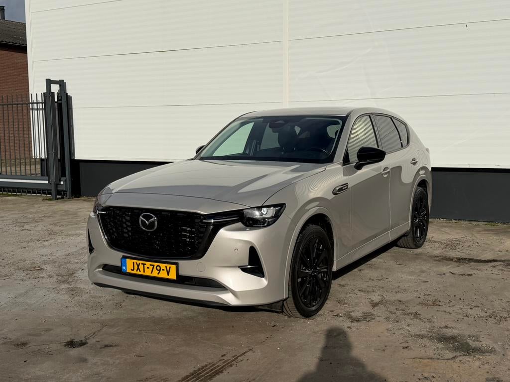 Bomvolle Mazda CX-60 2.5 E-skyactiv PHEV 327pk GEEN BTW!!!, Auto's, Automaat, Zwart, 192 pk, Bruin