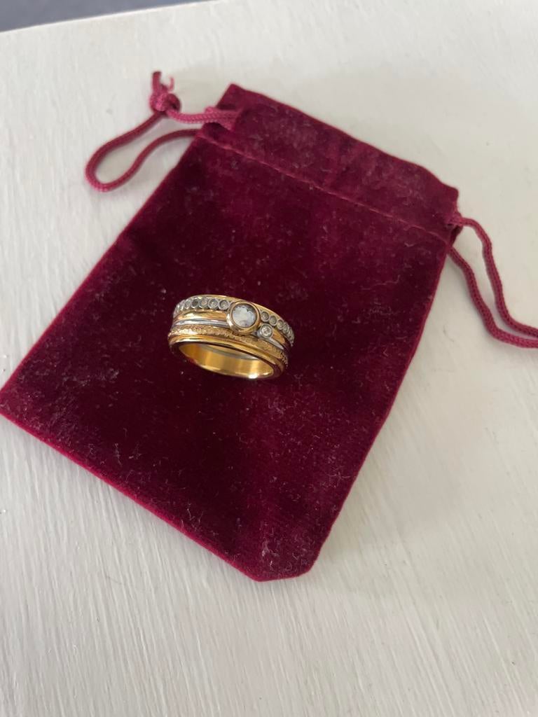 IXXXI ring 18, Sieraden, Tassen en Uiterlijk, Ringen, 18 tot 19, Gebruikt, IJzer of Staal, Ophalen of Verzenden