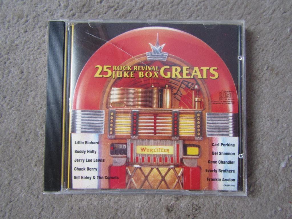 CD: 25 Rock revival greats juke box, Ophalen of Verzenden, Gebruikt, Pop