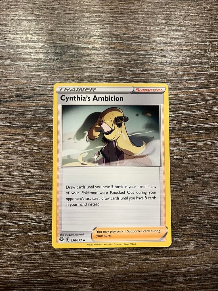 Cynthia’s Ambition BRS 138/172, Hobby en Vrije tijd, Verzamelkaartspellen | Pokémon, Ophalen of Verzenden, Zo goed als nieuw