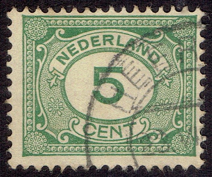 Nederland 1922, cijfer, type Vürtheim, 5 cent., Postzegels en Munten, Postzegels | Nederland, Verzenden, T/m 1940, Gestempeld